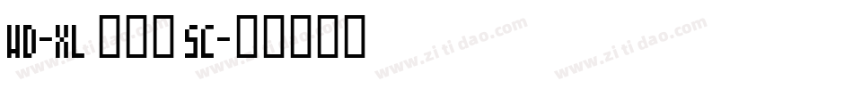 WD-XL 滑油字 SC字体转换